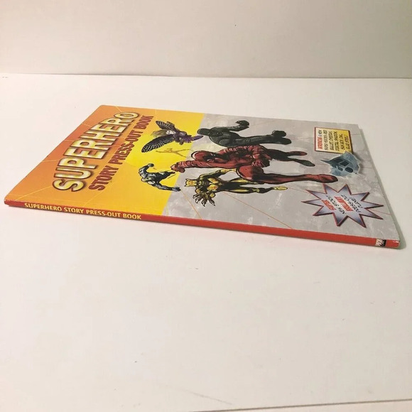 2008 Superhero  Story Press Out Book Paperback Easy To Make Press Out Models - Picture 5 of 16